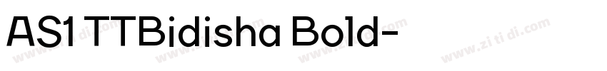 AS1 TTBidisha Bold字体转换